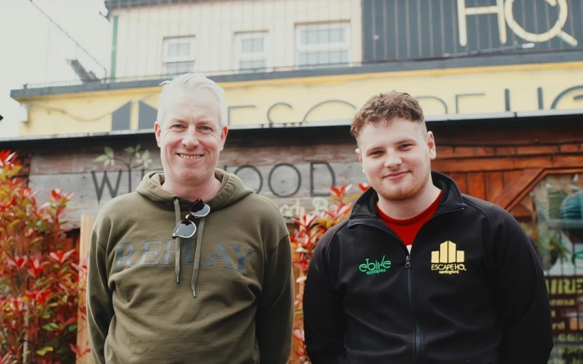 Showcasing the Carlingford Greenway Bike Hire team, emphasizing community and outdoor experiences.