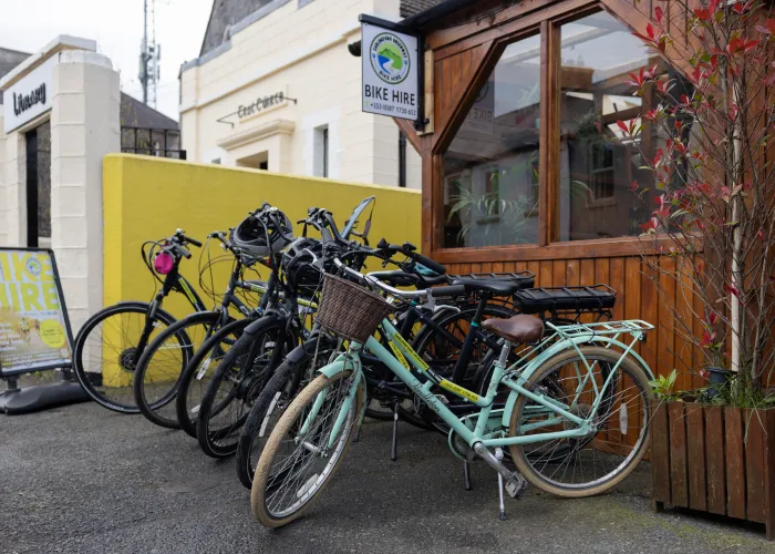 Outside view of Bikes at Carlingford Bike hire